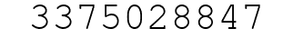 Number 3375028847.