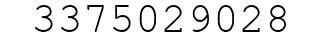 Number 3375029028.