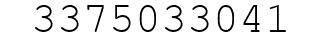Number 3375033041.