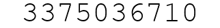 Number 3375036710.