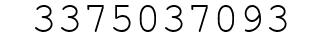 Number 3375037093.