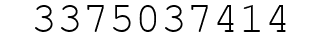 Number 3375037414.