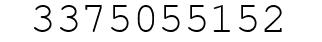 Number 3375055152.