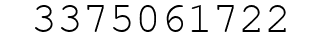 Number 3375061722.