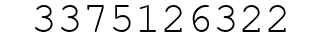 Number 3375126322.
