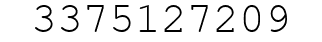 Number 3375127209.