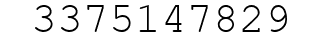 Number 3375147829.