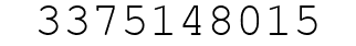 Number 3375148015.