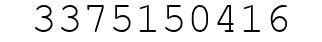 Number 3375150416.