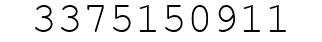 Number 3375150911.