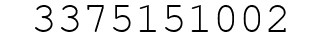 Number 3375151002.