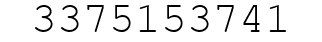Number 3375153741.