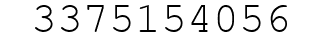 Number 3375154056.