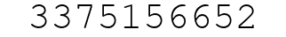 Number 3375156652.