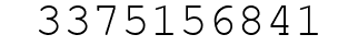 Number 3375156841.