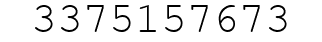 Number 3375157673.