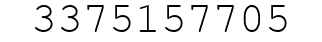 Number 3375157705.