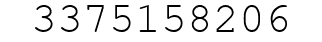 Number 3375158206.