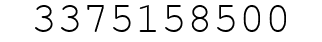 Number 3375158500.