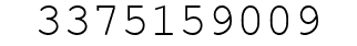 Number 3375159009.