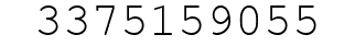 Number 3375159055.