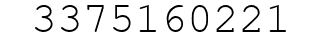 Number 3375160221.