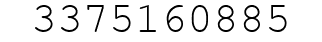 Number 3375160885.