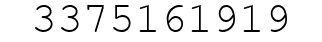 Number 3375161919.