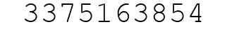 Number 3375163854.