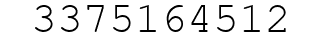 Number 3375164512.
