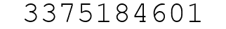 Number 3375184601.