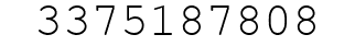 Number 3375187808.