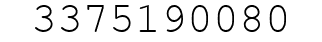 Number 3375190080.