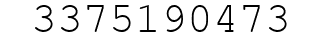 Number 3375190473.