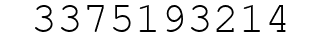 Number 3375193214.