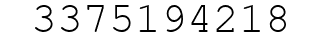 Number 3375194218.