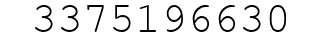 Number 3375196630.