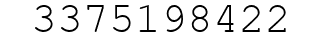 Number 3375198422.