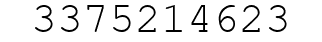 Number 3375214623.