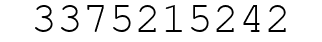 Number 3375215242.
