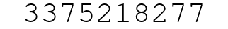 Number 3375218277.