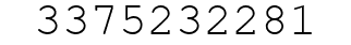 Number 3375232281.
