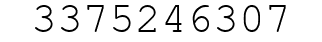 Number 3375246307.