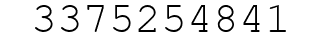 Number 3375254841.