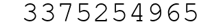 Number 3375254965.
