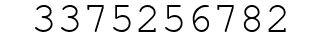Number 3375256782.