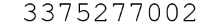 Number 3375277002.