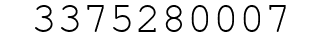Number 3375280007.