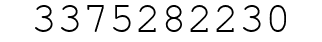 Number 3375282230.