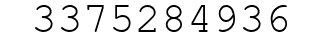 Number 3375284936.
